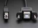 Cable Usb para montaje En Panel - B Macho A B Hembra ADA.907